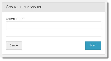 Create new proctor